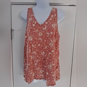 NWT TORRID/ Sleeveless Atlas Celestial Top in Color Desert Sand/ Challis/Size 00